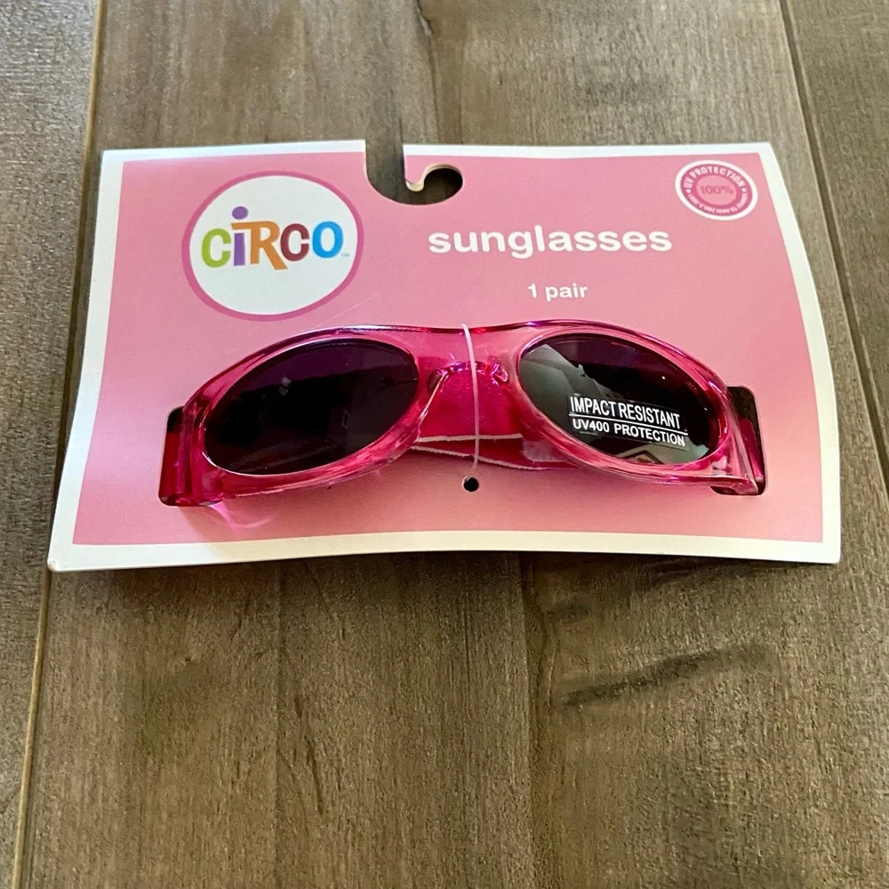 Circo Baby Toddler Sunglasses in Pink w/Flexible Adjustable Band UV Protecting